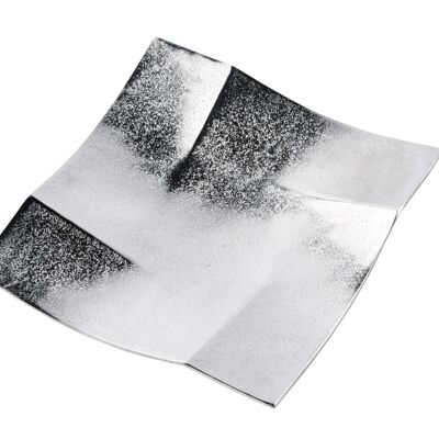 Decorative plate shell aluminum square silver