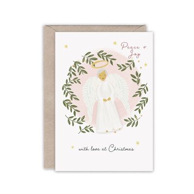 Festive ANGEL Luxury Foiled Christmas Card