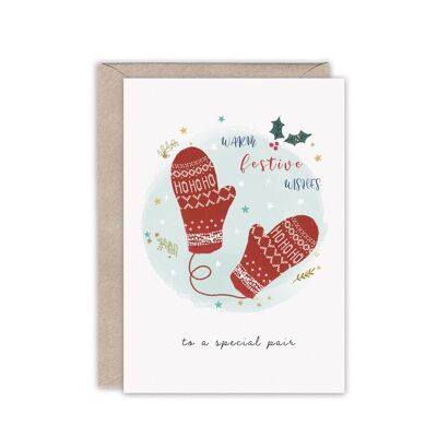 SPECIAL PAIR Luxury Foiled Christmas Card