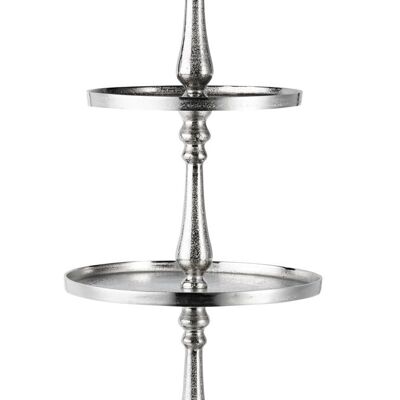 Cake stand XXL 4 levels silver