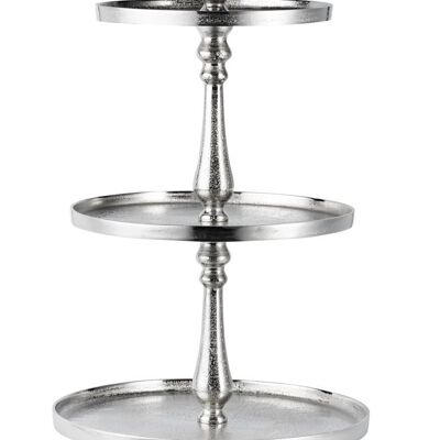 Cake stand XXL 4 levels silver