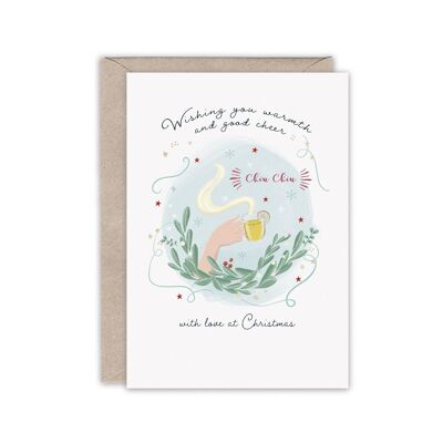 CHEERS Luxury foiled Christmas Card