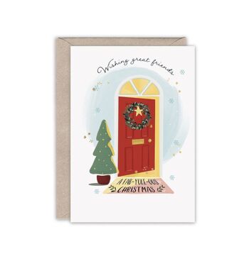 Carte de Noël déjouée de luxe FRIENDS FAB-YULE-OUS