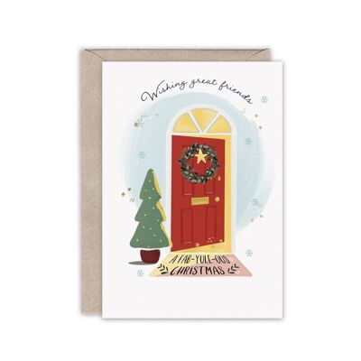 FRIENDS FAB-YULE-OUS Cartolina di Natale sventata di lusso