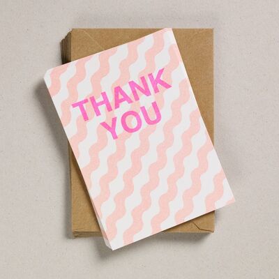 A6 Thank You Notecards - Orange Wiggle