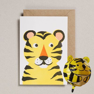 Tarjetas de Globos de Papel Japoneses - Paquete de 6 - Tigre