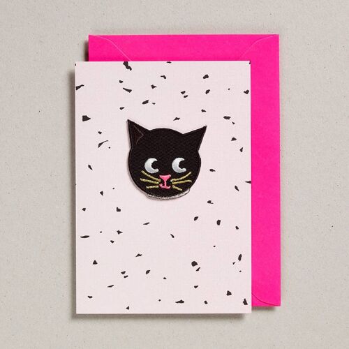 Patch Cards - Pack of 6 - Pink Cat