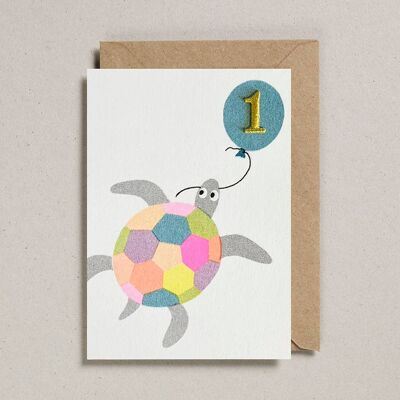 Confetti Pets Cards - Pack de 6 - Tortuga - Edad 1