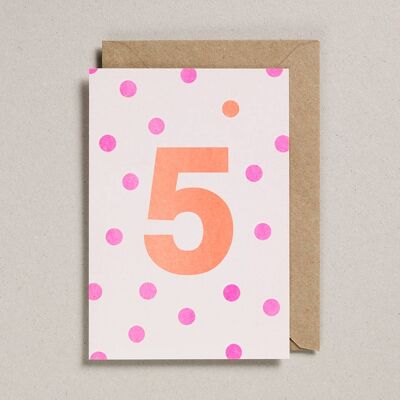 Cartes Riso - Paquet de 6 - 5 ans