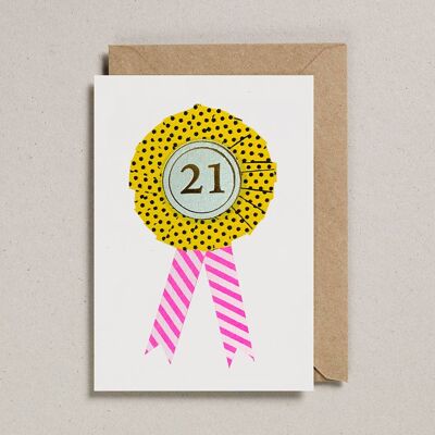 Riso Rosette Cards - Pack of 6 - Age 21