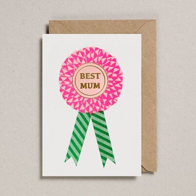 Riso Rosette Cards - Pack of 6 - Mum 3