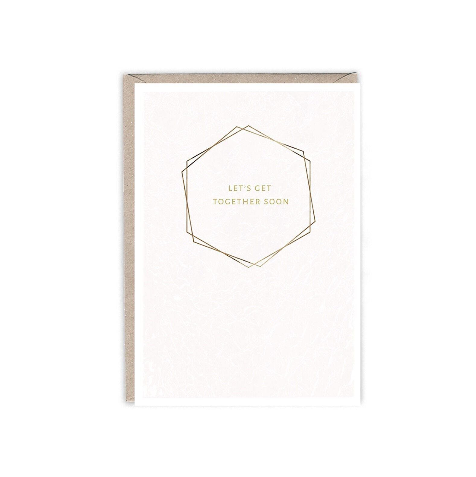 LASSEN SIE UNS BALD GEMEINSAM GRUßKARTE MIT EMPFÄNGER HERZLICHKEIT