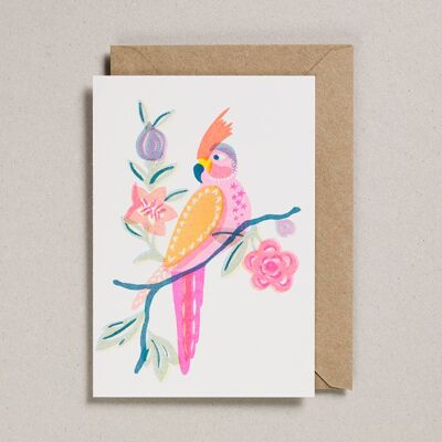 Riso Papercut-Karten – Packung mit 6 – Papagei