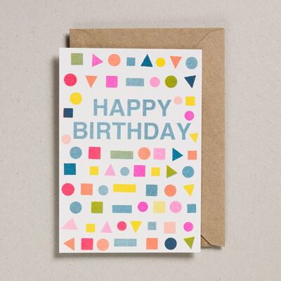 Riso-Formen – Packung mit 6 – Happy Birthday Mix