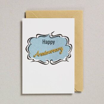 Word Card - Pack de 6 - Joyeux Anniversaire