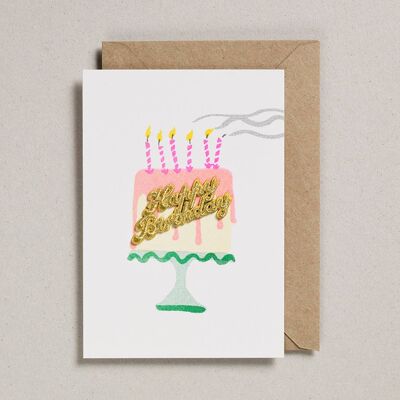 Kuchenkarten – Packung mit 6 – Geburtstagstorte