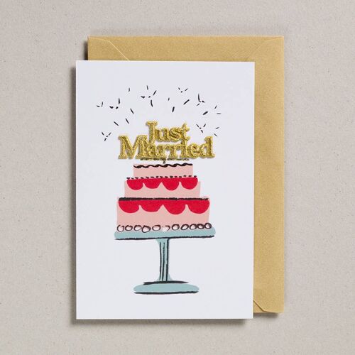 Cake Cards - Pack of 6 - Just Married -