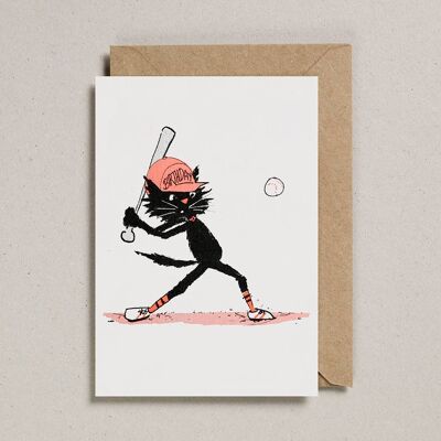 Rascals-Karten (6er-Pack) – Baseball-Katze