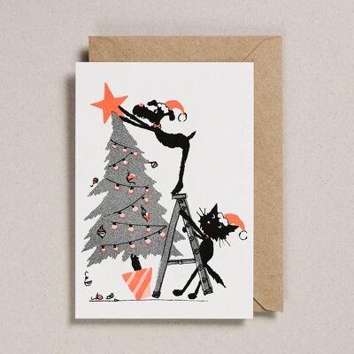 Rascals Cards - Pack of 6 - Christmas Tree Decorating
