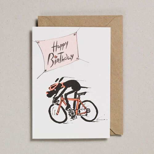Rascals Cards - Pack of 6 - Cycling Dog