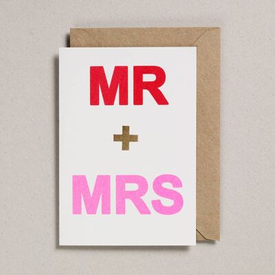 Saint-Valentin - Paquet de 6 - Mr & Mrs