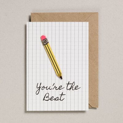 Write On With Cards - Pack of 6 - Pencil - The Best