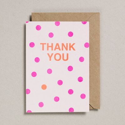 Riso Cards - Pack of 6 - Thank You (GC-RIS-0022)