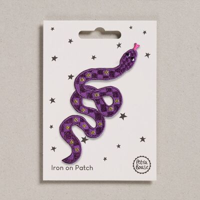 Patch termoadesive (confezione da 6) - Serpente viola