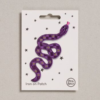 Écusson thermocollant (paquet de 6) - serpent violet