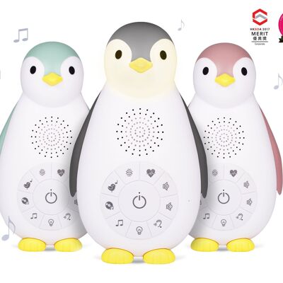 ZOË il pinguino - macchina del suono con altoparlante wireless e luce notturna