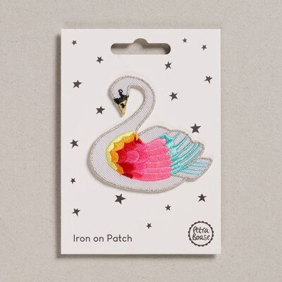 Patch zum Aufbügeln – Packung mit 6 – Rainbow Swan