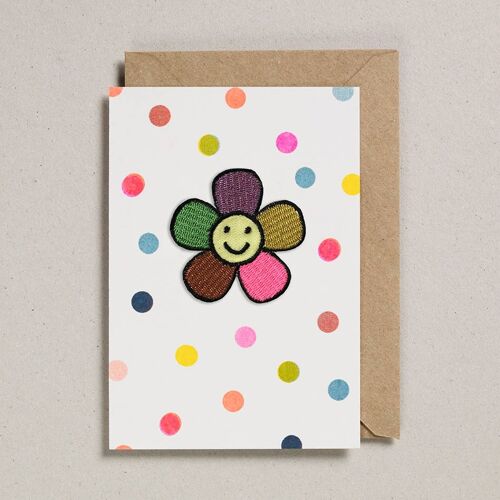 Patch Cards - Pack of 6 - Happy Flower