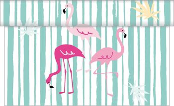 Chemin de table Flamingo en Linclass® Airlaid 40 cm x 4,80 m, 1 pièce 1