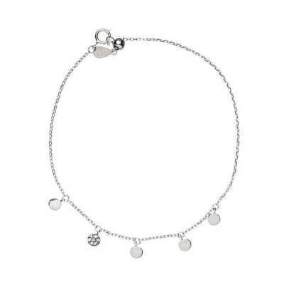 Pulsera Circle Plata y Circonitas