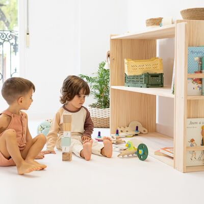 Scaffale / libreria Montessori - Scaffale / libreria piccolo (85x90x40cm)
