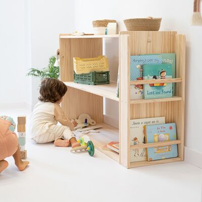 Scaffale / libreria Montessori - Scaffale / libreria grande (85x130x40cm)