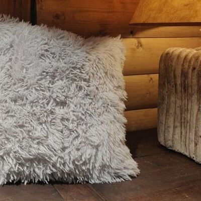 COUSSIN FAUSSE FOURRURE | Gris