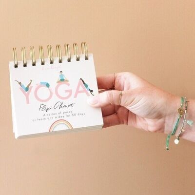 Flipchart für tägliche Yoga-Posen