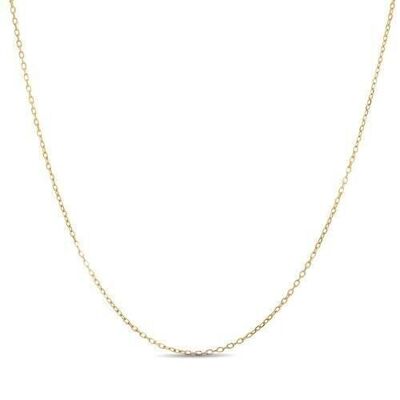 Collier forcé en argent sterling 925 plaqué or jaune 18 carats.