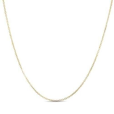 18K Yellow Gold Plated 925 Sterling Silver Forced Necklace.