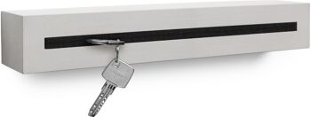 Porte-clés avec étagère en béton "light edition" 33x6x5 cm, noir 1