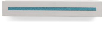 Porte-clés avec étagère en béton "light edition" 33x6x5 cm, turquoise 4