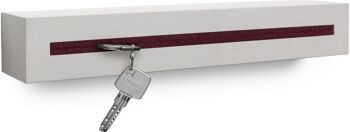 Porte-clés avec étagère en béton "light edition" 33x6x5 cm, Bordeaux 1