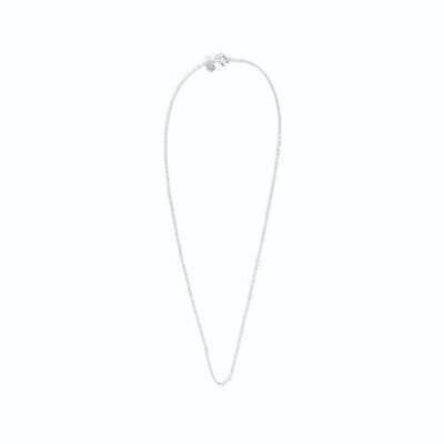 Rhodium-plated 925 sterling silver silver necklace. 1.68g