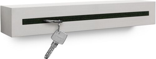 Schlüsselbrett mit Ablage aus Beton "light edition" 33x6x5 cm, Dunkelgrün