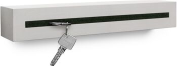 Porte-clés avec étagère en béton "light edition" 33x6x5 cm, vert foncé 1