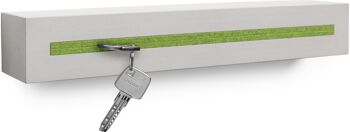 Porte-clés avec étagère en béton "light edition" 33x6x5 cm, vert clair 1