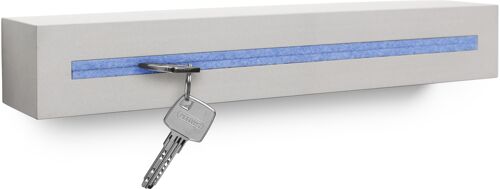 Schlüsselbrett mit Ablage aus Beton "light edition" 33x6x5 cm, Light Blau