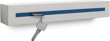 Porte-clés avec étagère en béton "light edition" 33x6x5 cm, pétrole 6