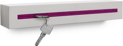 Schlüsselbrett mit Ablage aus Beton "light edition" 33x6x5 cm, Pink